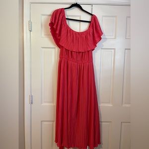 🌟NWT Lane Bryant Convertible Off-The-Shoulder
Pleated Midi Dress🌟